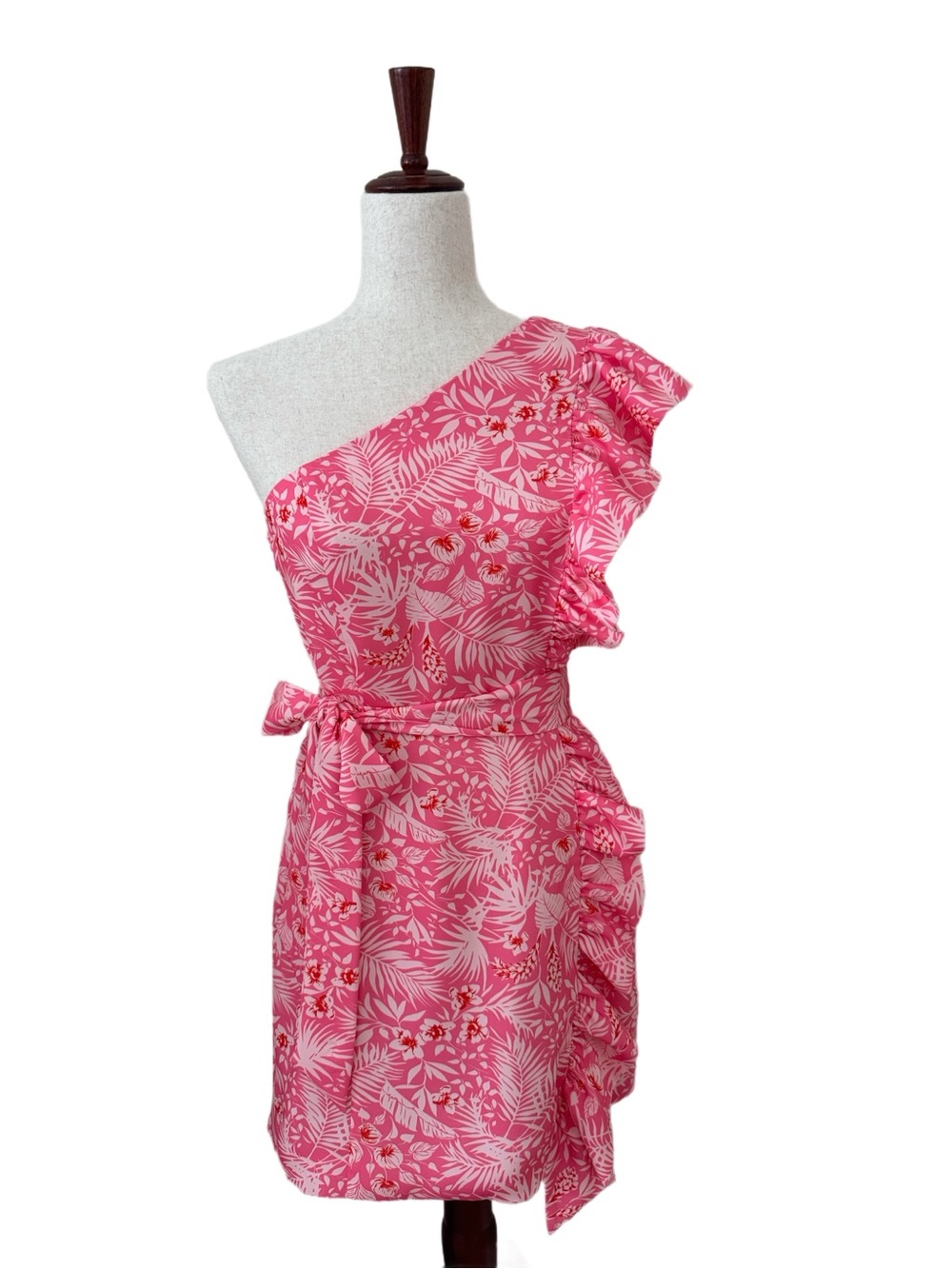 Lovers + Friends ⭐️ VGUC Seana Tropical Ruffle Mini Dress Size Small